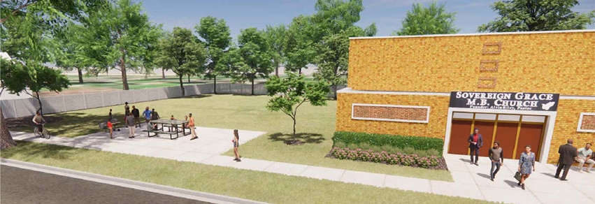 The new park will be built across from Proctor Recreation Center next to Sovereign Grace Missionary Baptist Church.